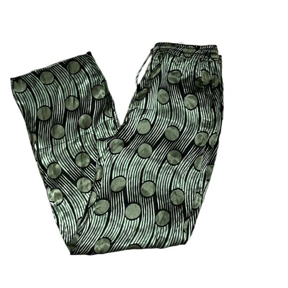 Zara Green & Black Printed Pants(Size Medium) - Picture 6 of 11